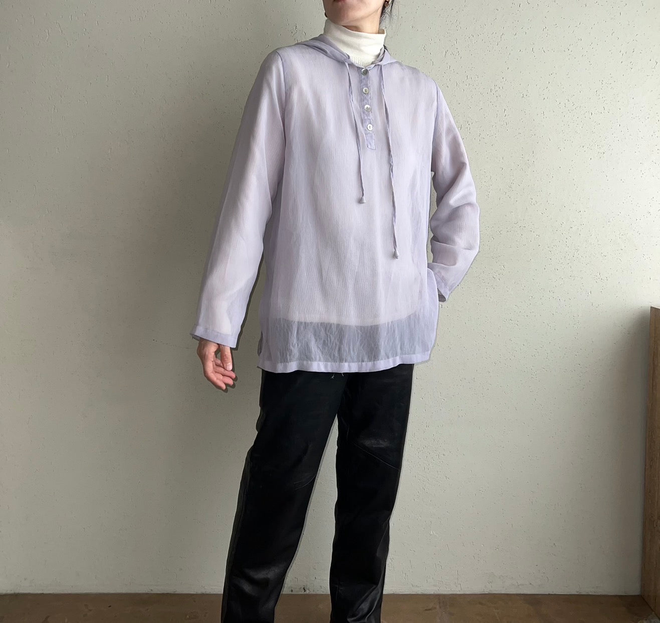 90s Purple Sheer Top
