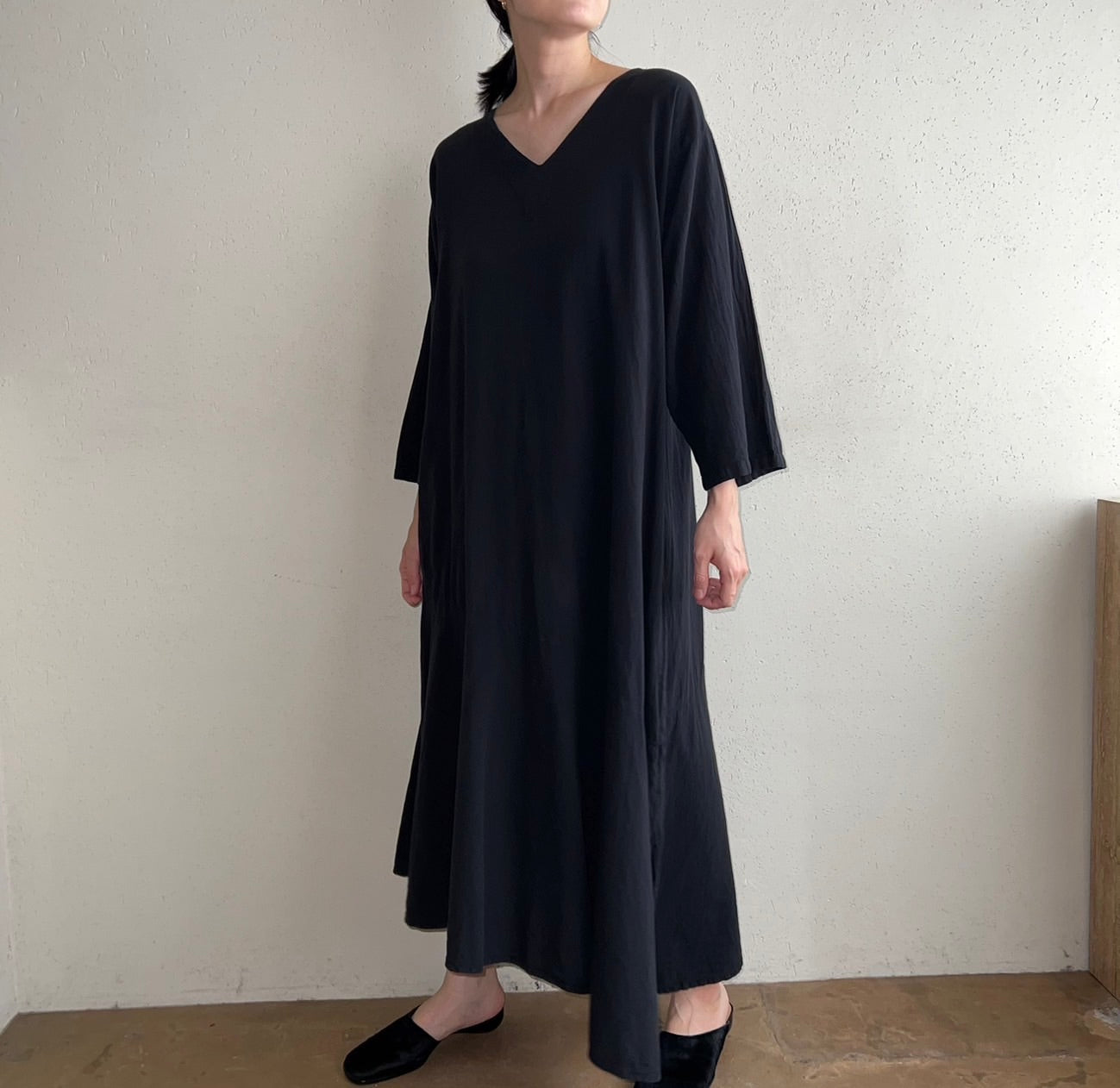 90s Cotton Asymmetry Dress