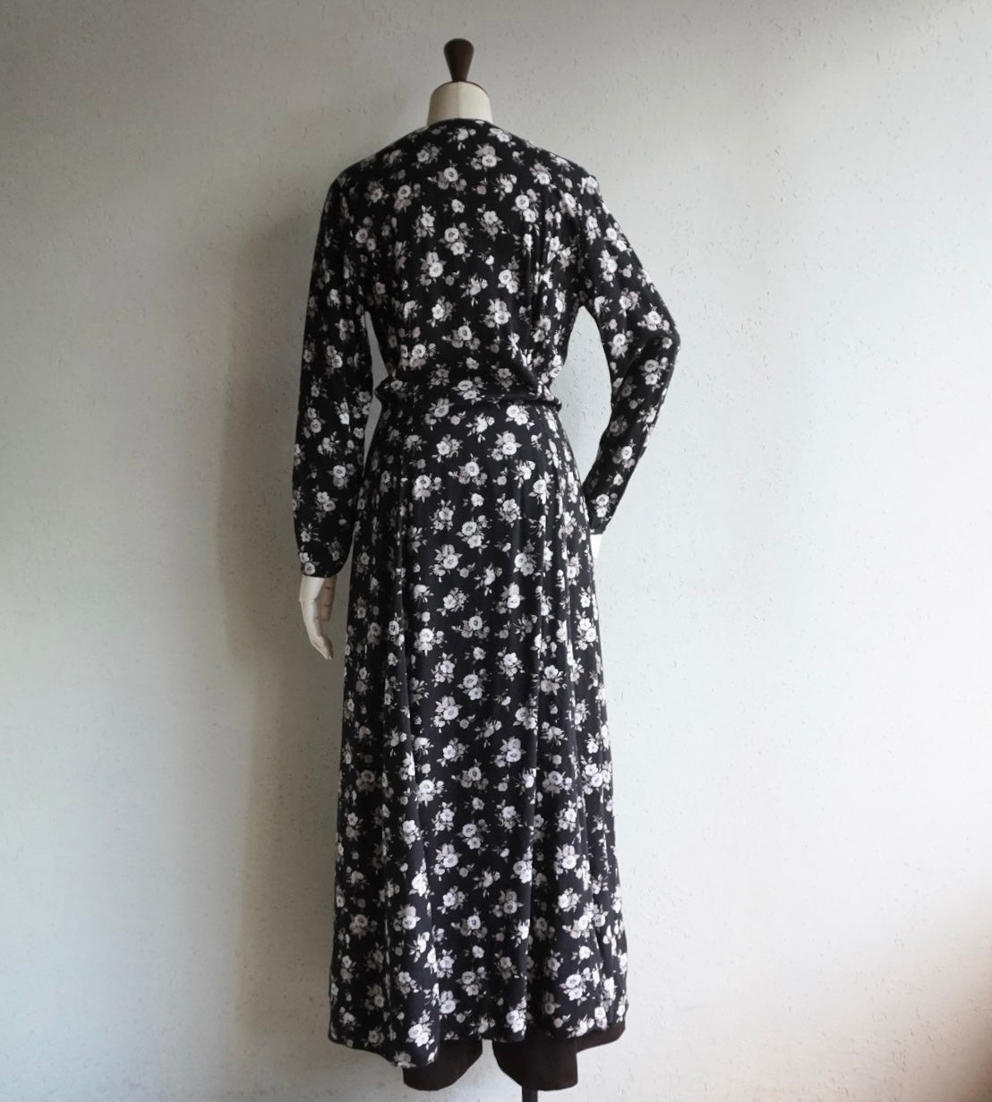 90s Floral Printed Maxi Dress Made in UK