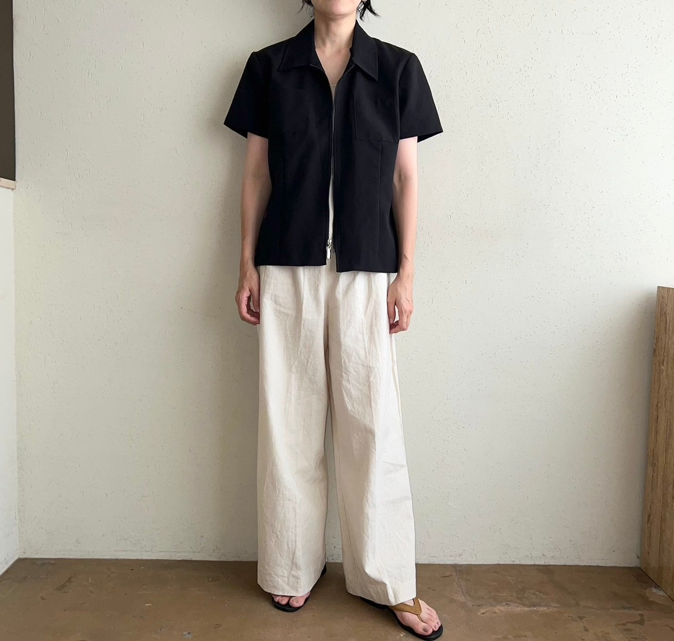 90s Zipped Shirt Jacket