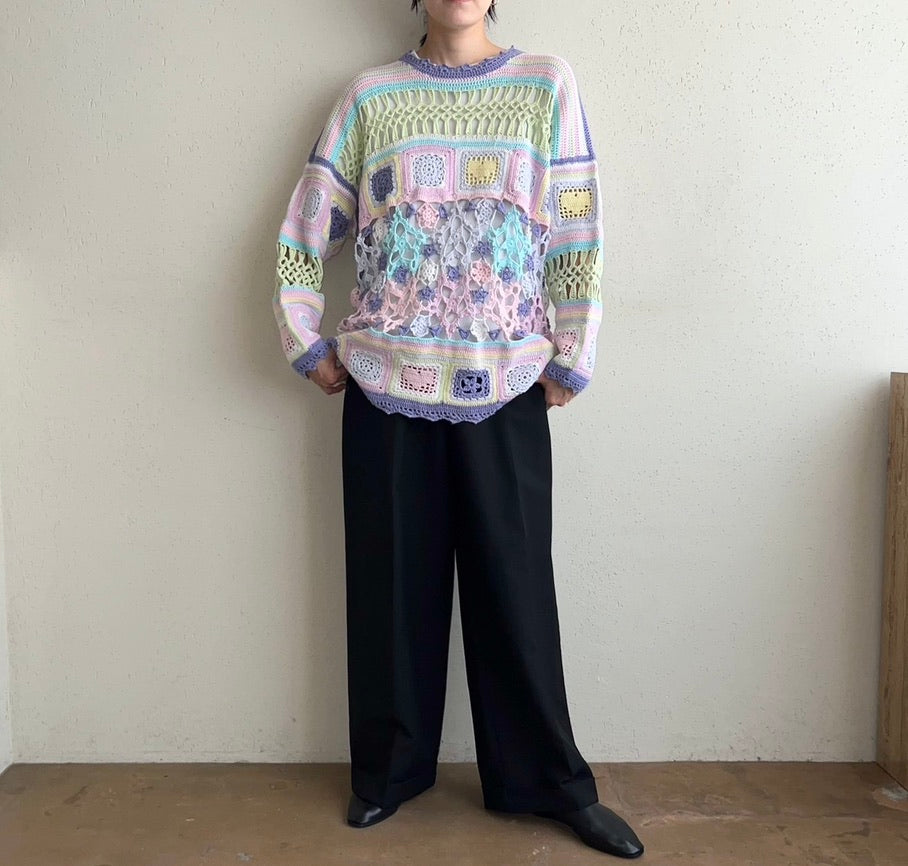 EURO Crochet Knit Top