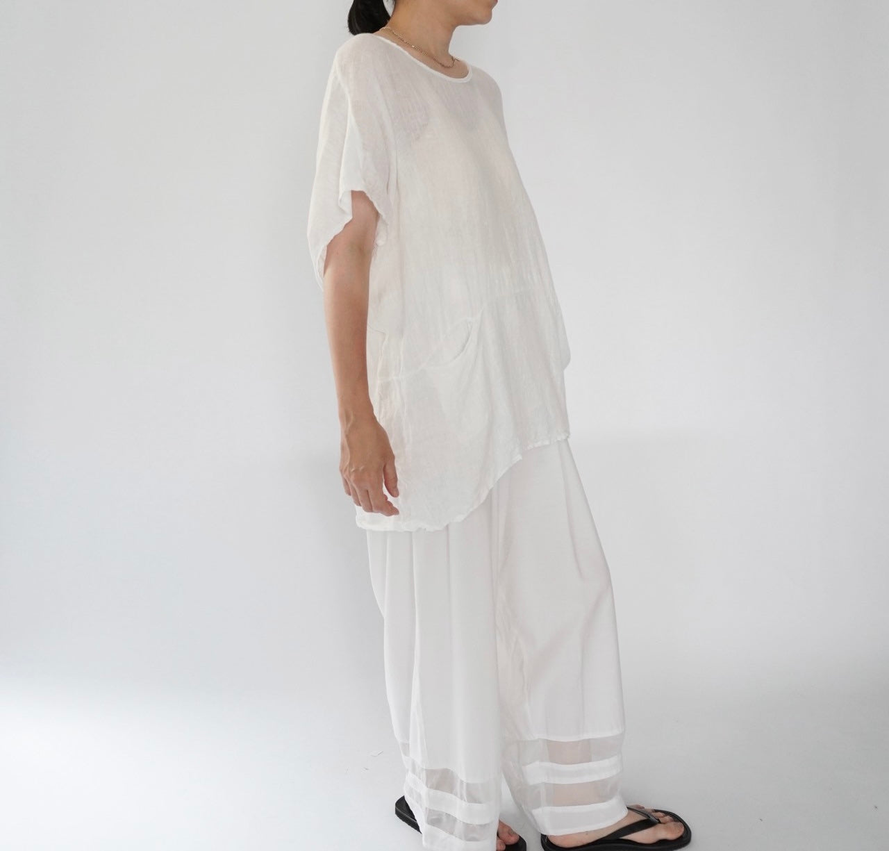 90s Linen Top Made in Italy