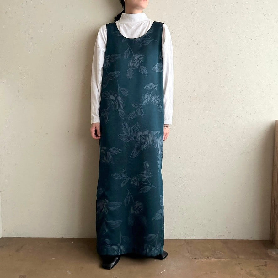 90s Printed Sleeveless Dress