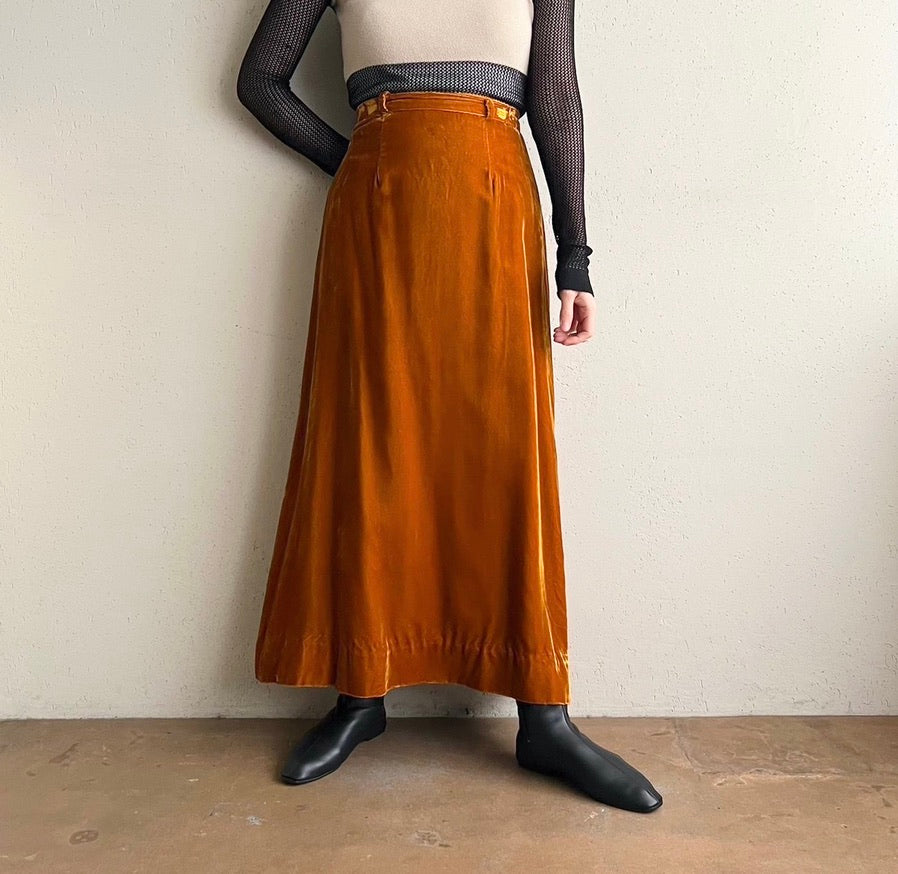 70s Velour Skirt