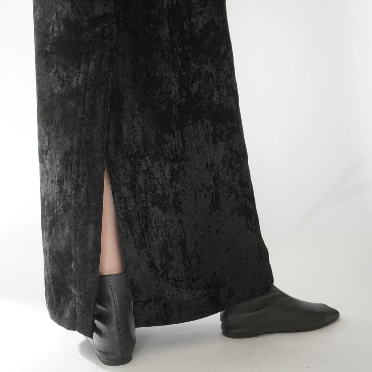 80s Velour Maxi Skirt