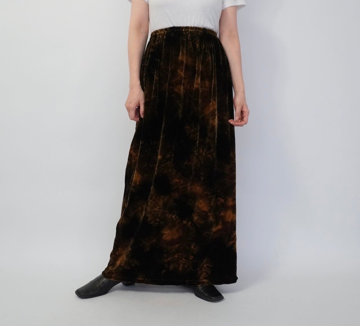 90s Velor Maxi Skirt