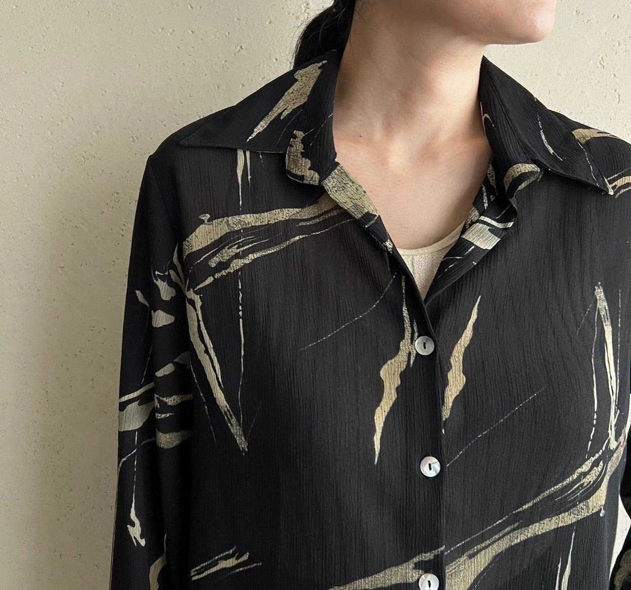 90s Sheer Shirt Made in Italy