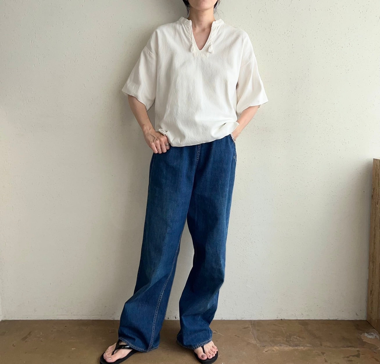 70s Woven Cotton Tunic