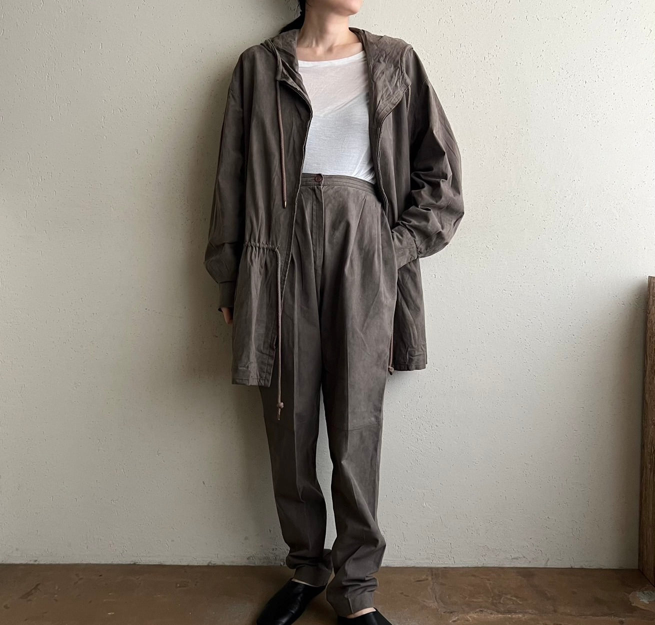 80s Suede Two-Piece Made in USA