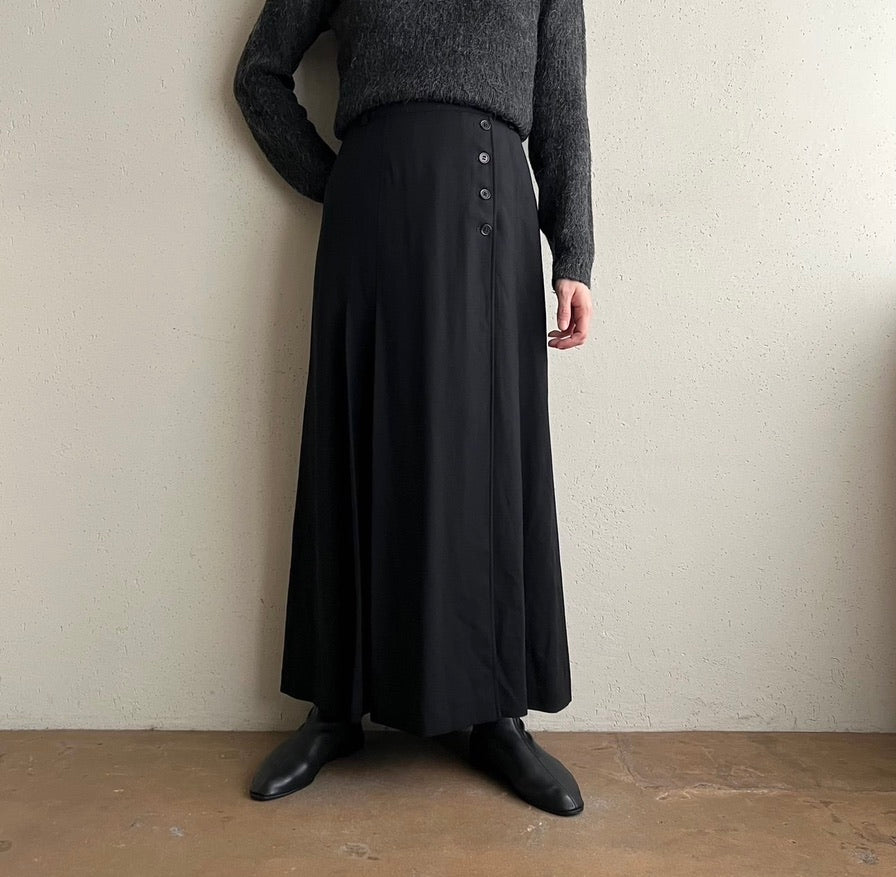 90s"Mondi" Pleated Design Skirt