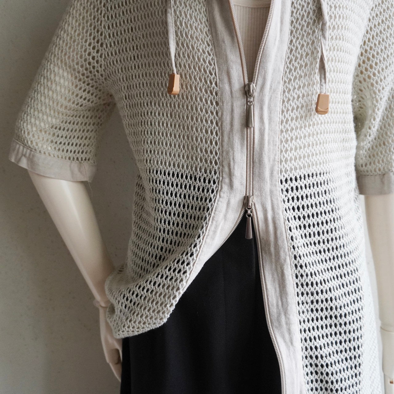 90s Double Zip Mesh Jacket