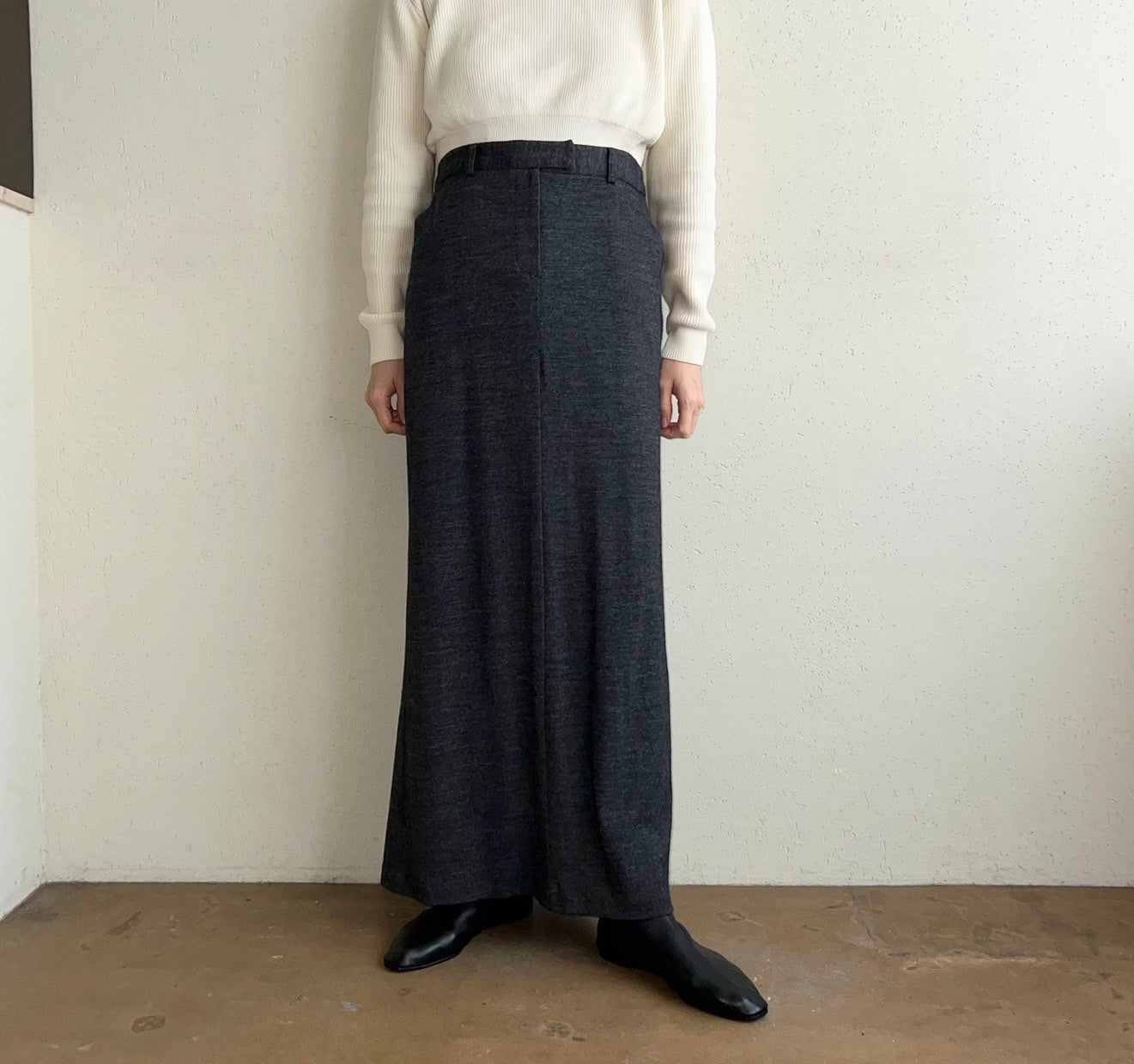 90s Wool Maxi Skirt Made in USA