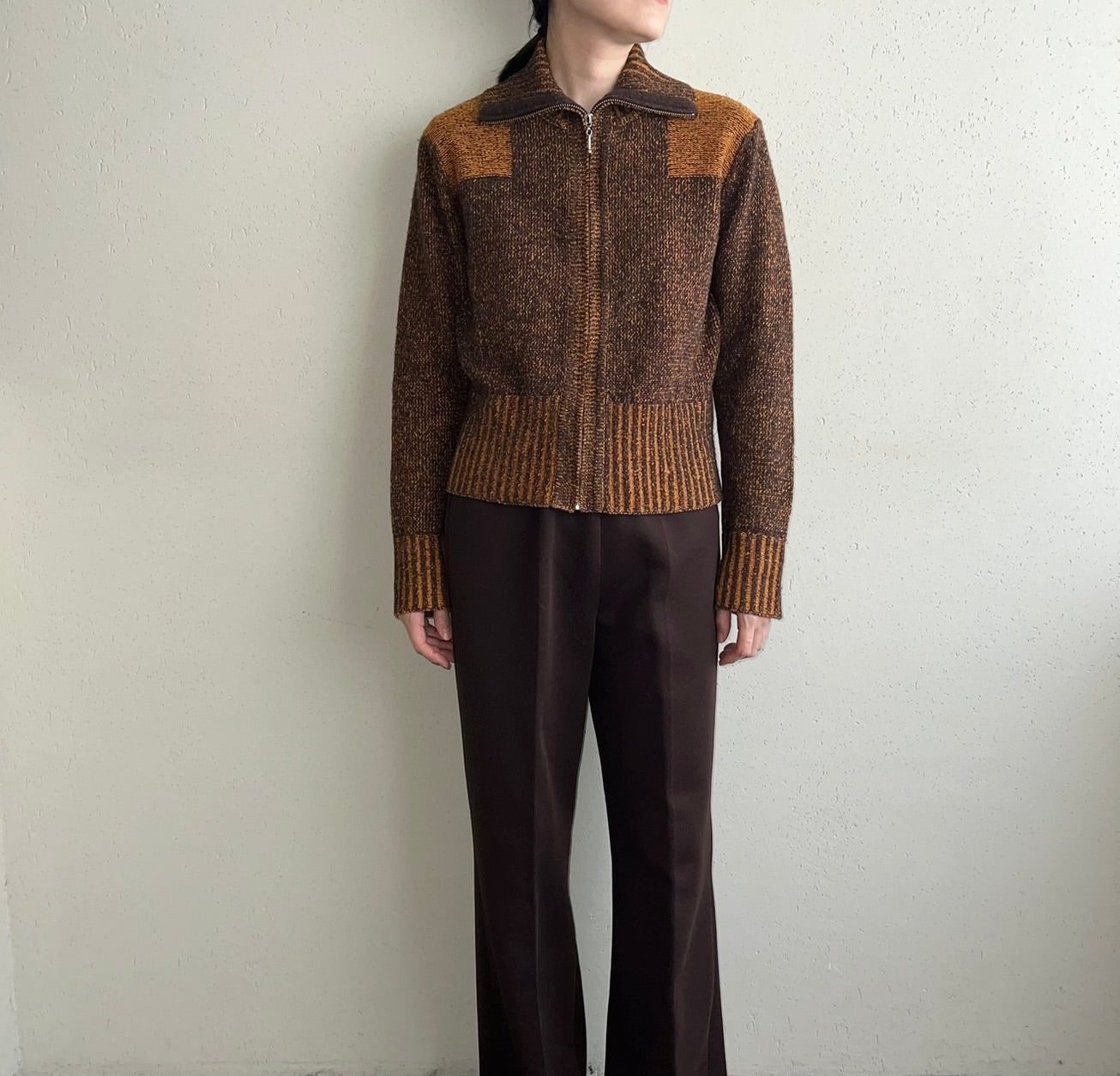 90s Silk Zipped Knit