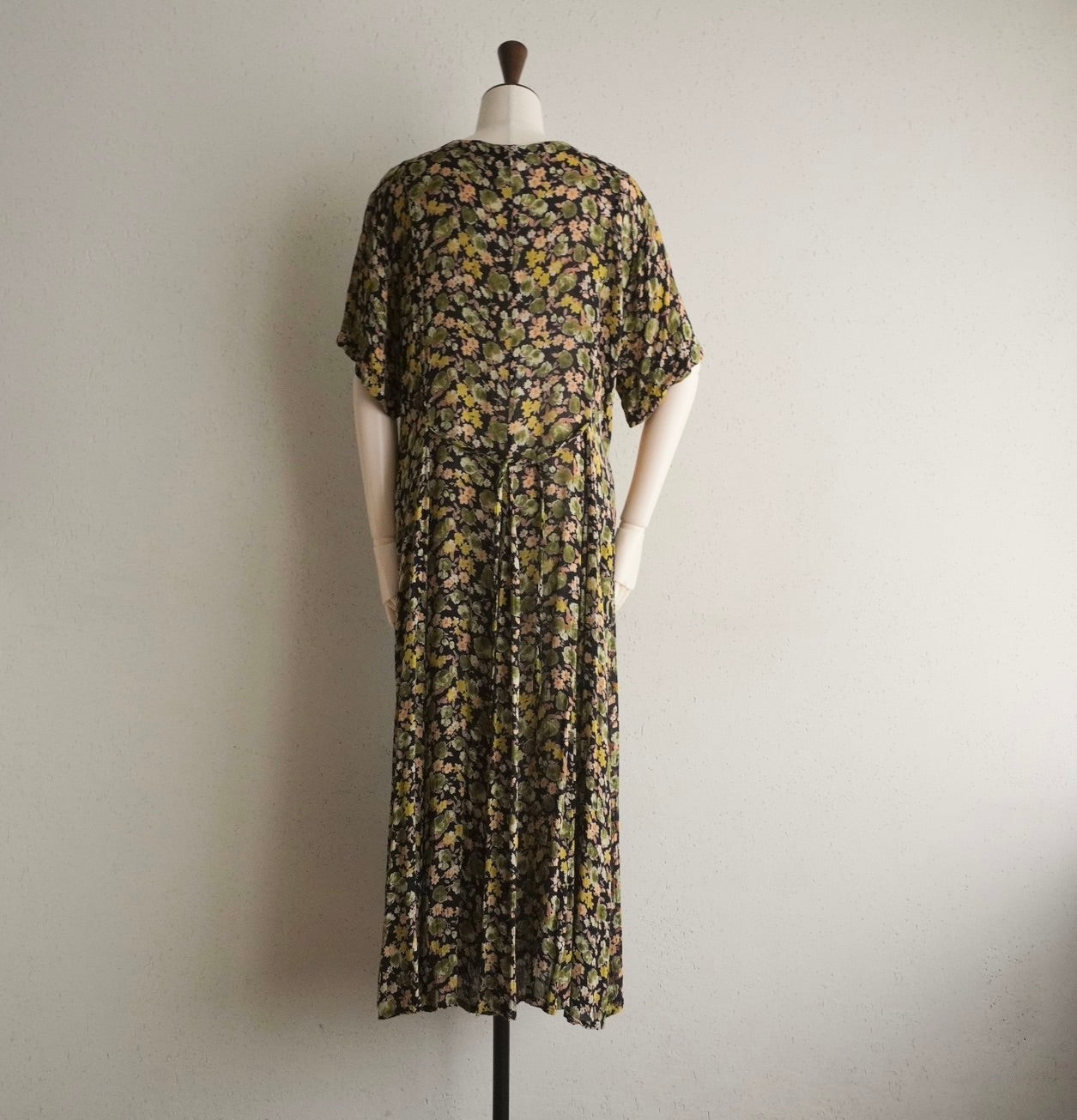 90s Printed Rayon Dress