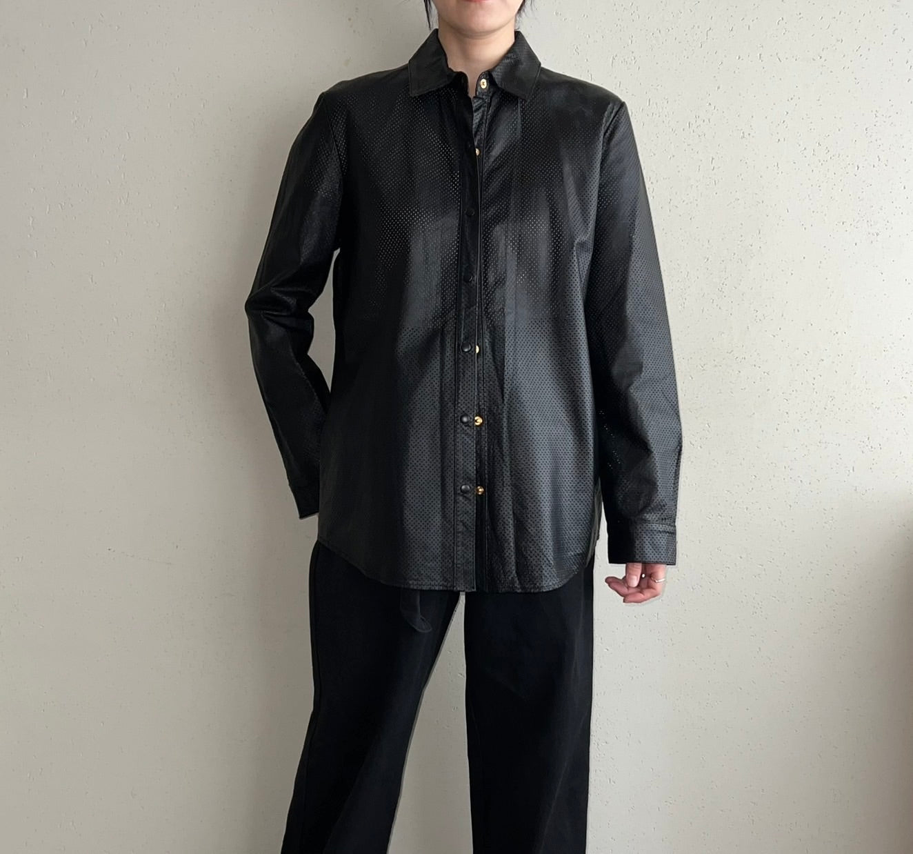 90s Leather Shirt