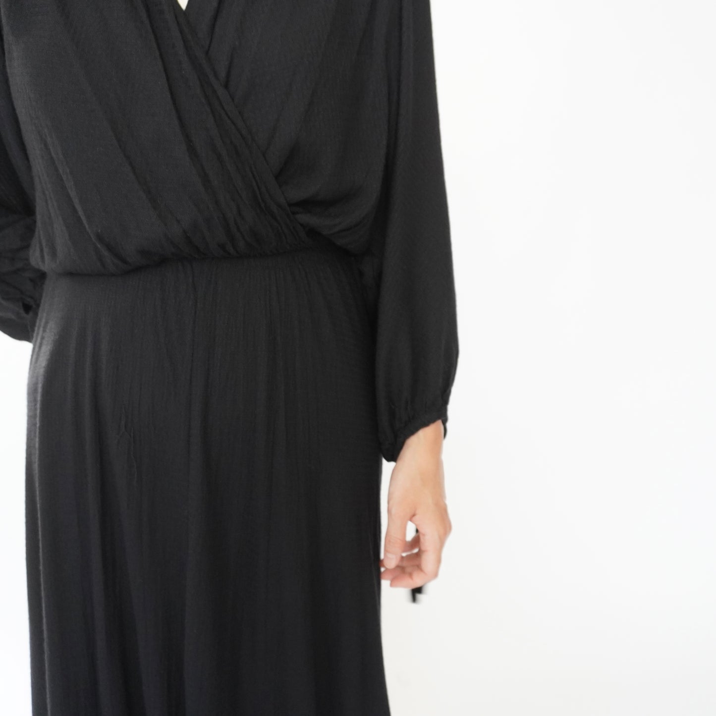 90s EURO Design Black Dress