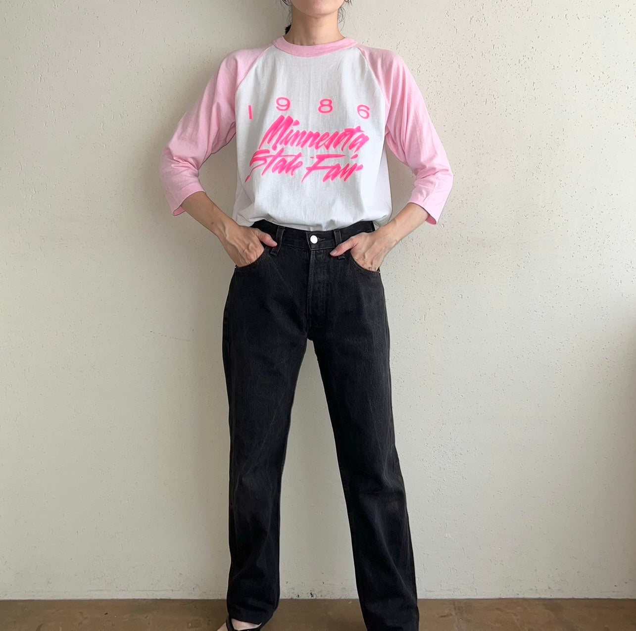 80s Raglan Sleeve T-shirt Made in USA