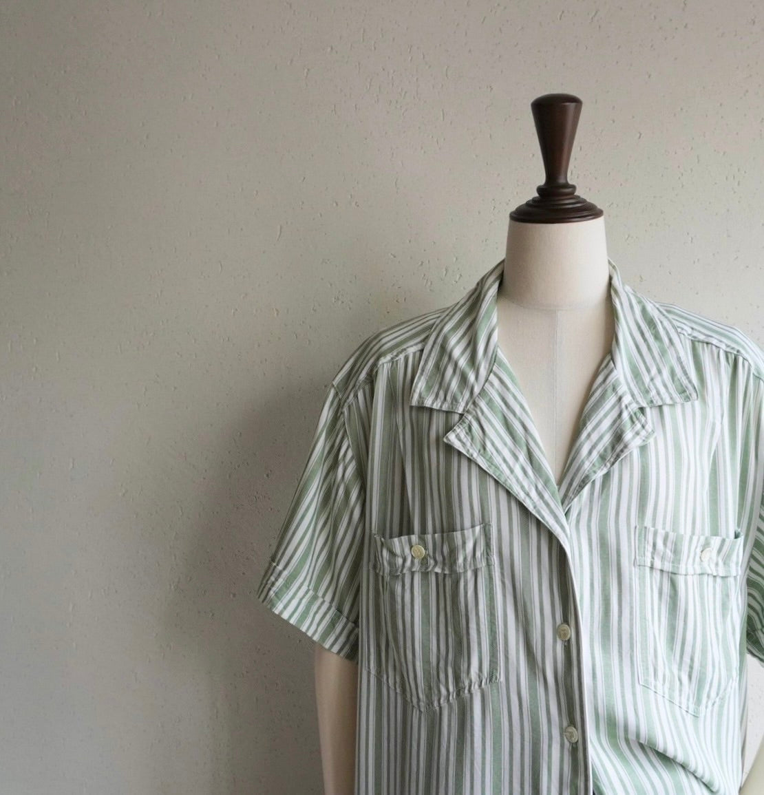 90s Striped Rayon Shirt