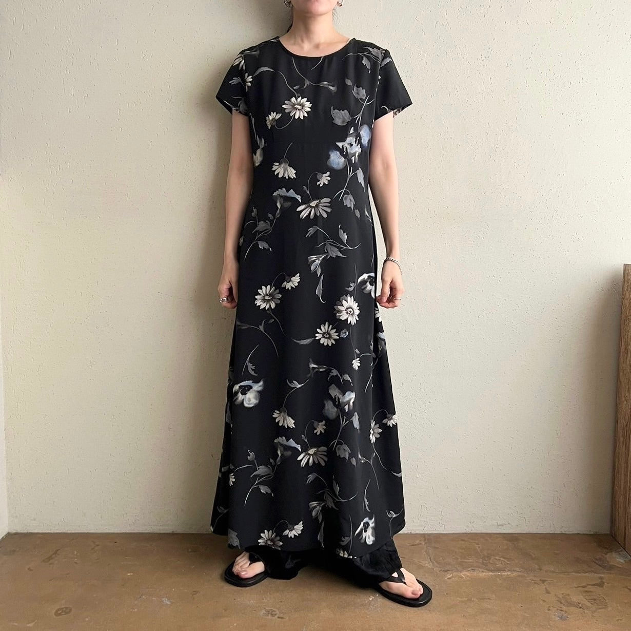 90s Printed Dress Made in Canada