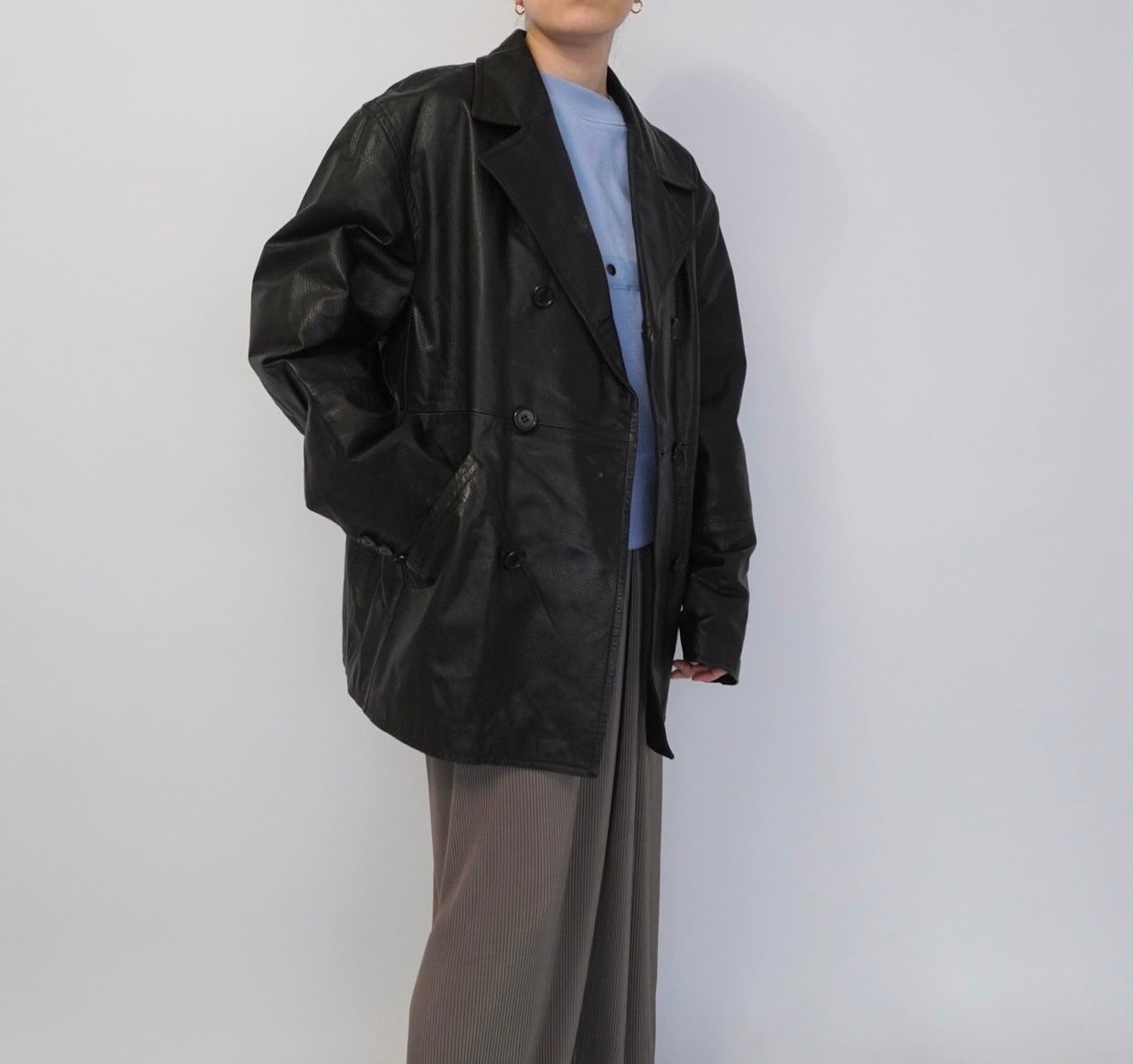 90s "Versus Gianni Versace" Leather Jacket Made in Italy