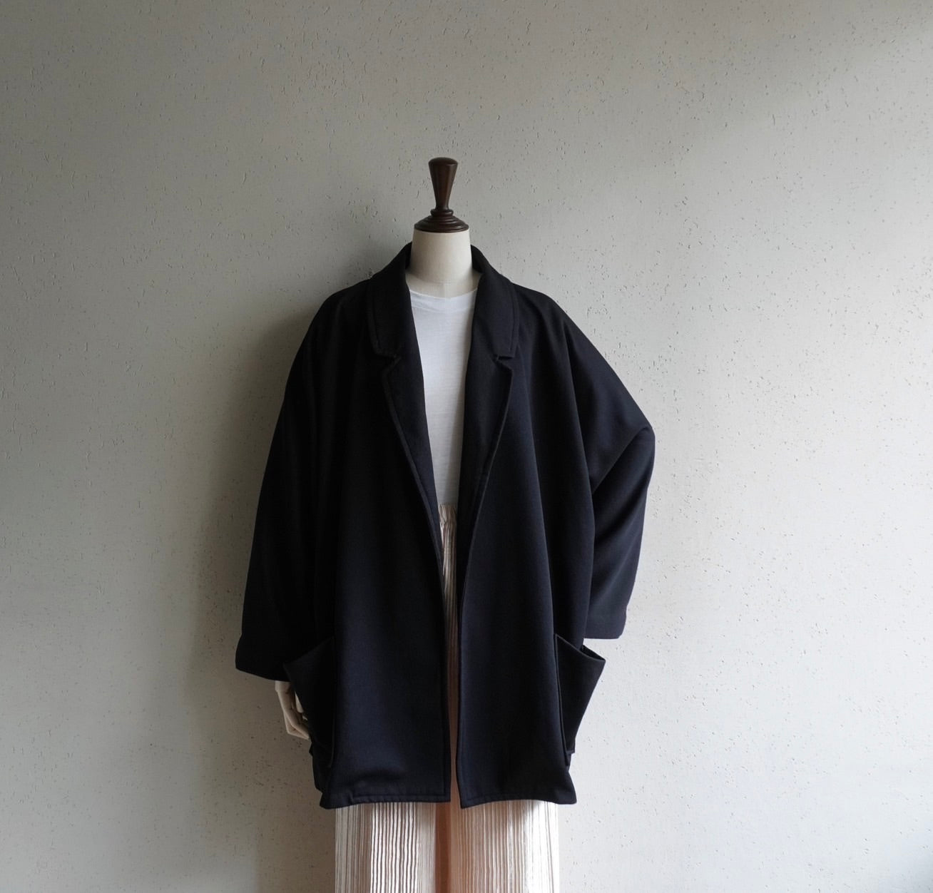 90s Black Dolman Sleeve Jacket