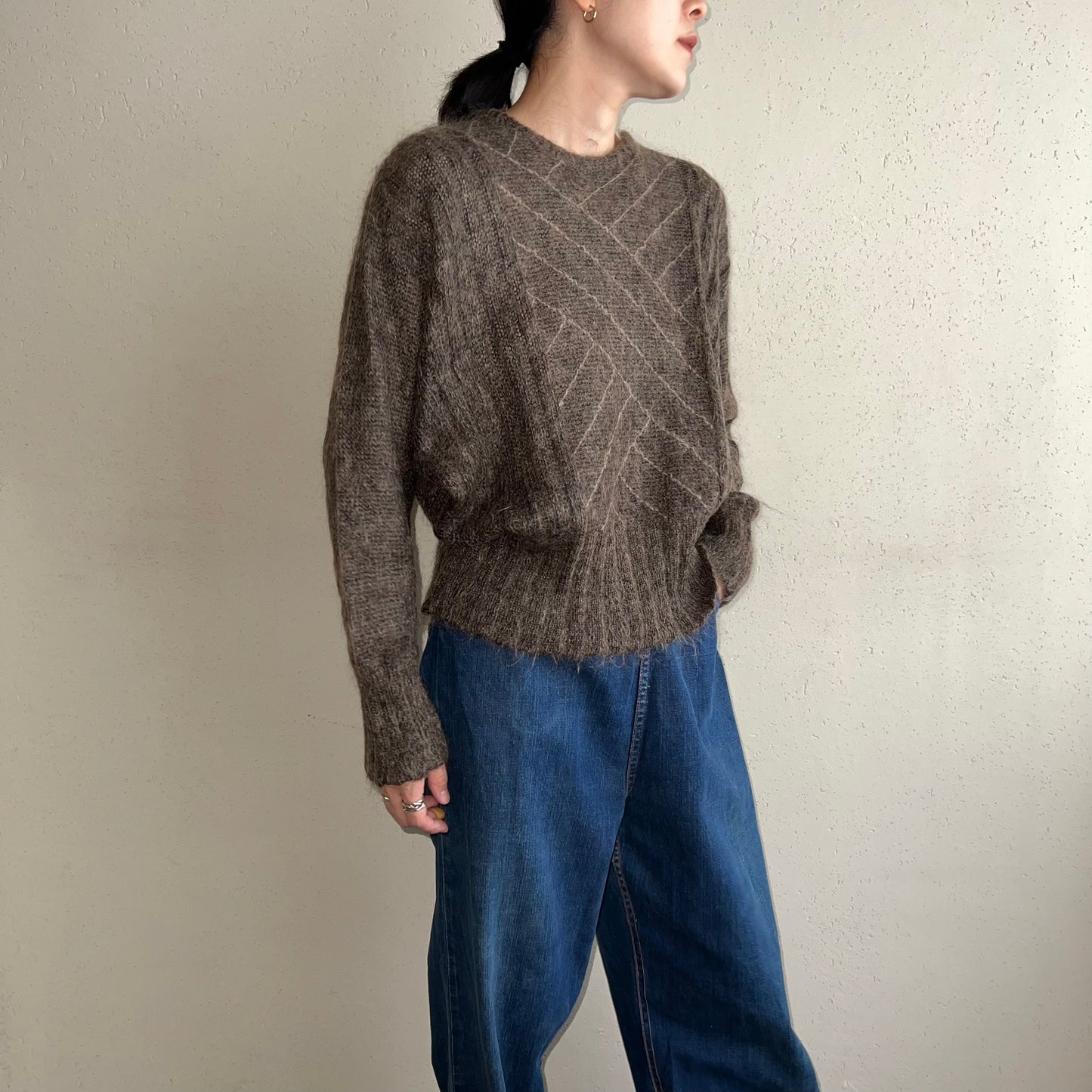 80s Design Mohair Knit Made in Italy