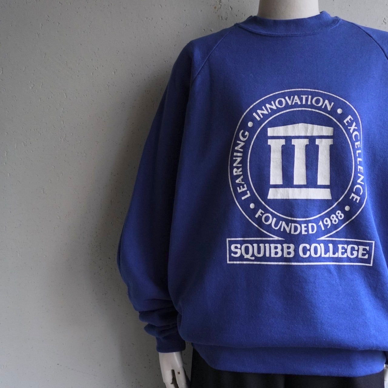 80s Printed Sweater Made in USA Dead Stock