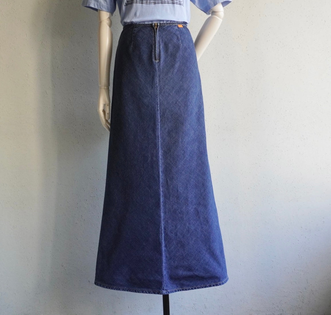 90s Denim Maxi Skirt Made in Italy