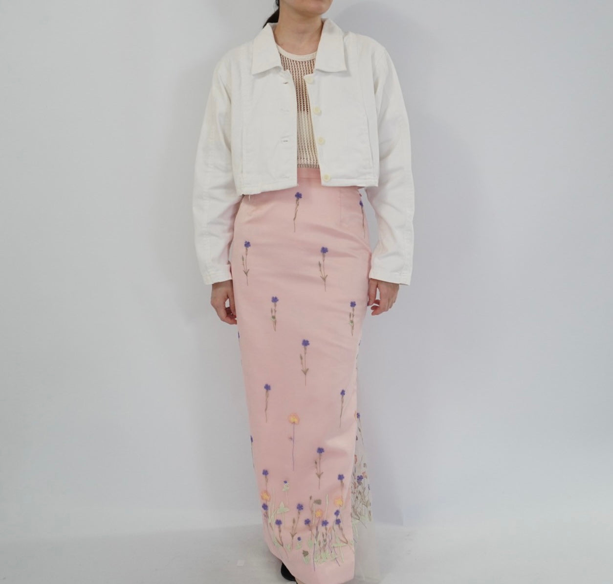 90s White Cotton Jacket