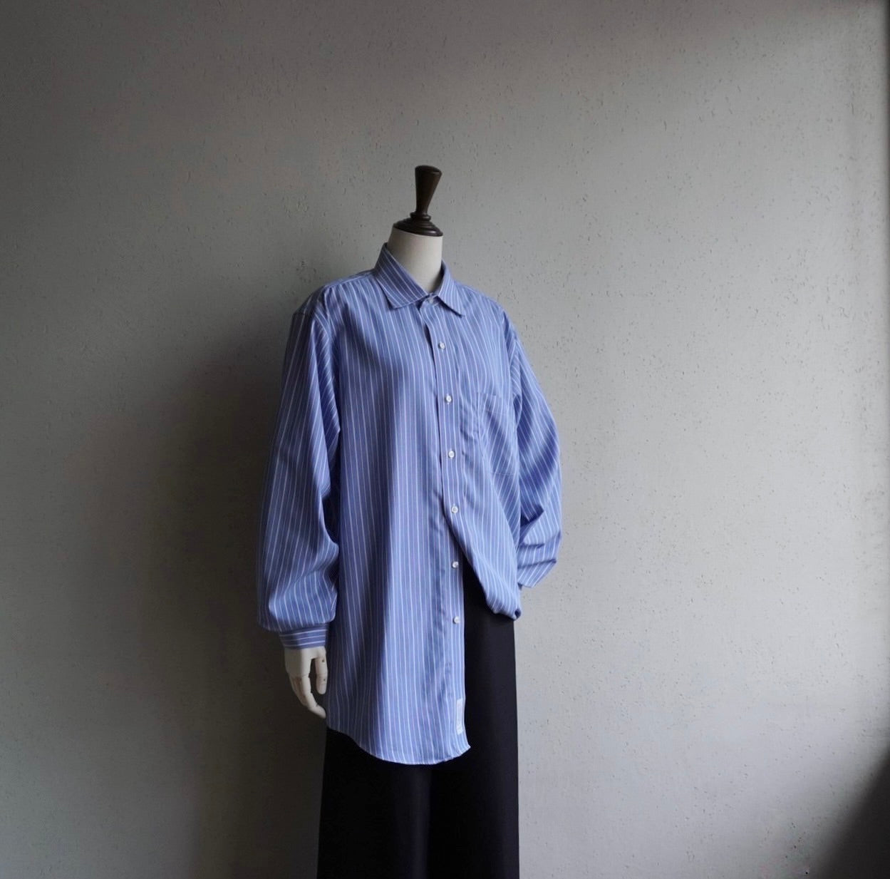 90s "Brooks Brothers" Blue Striped Shirt