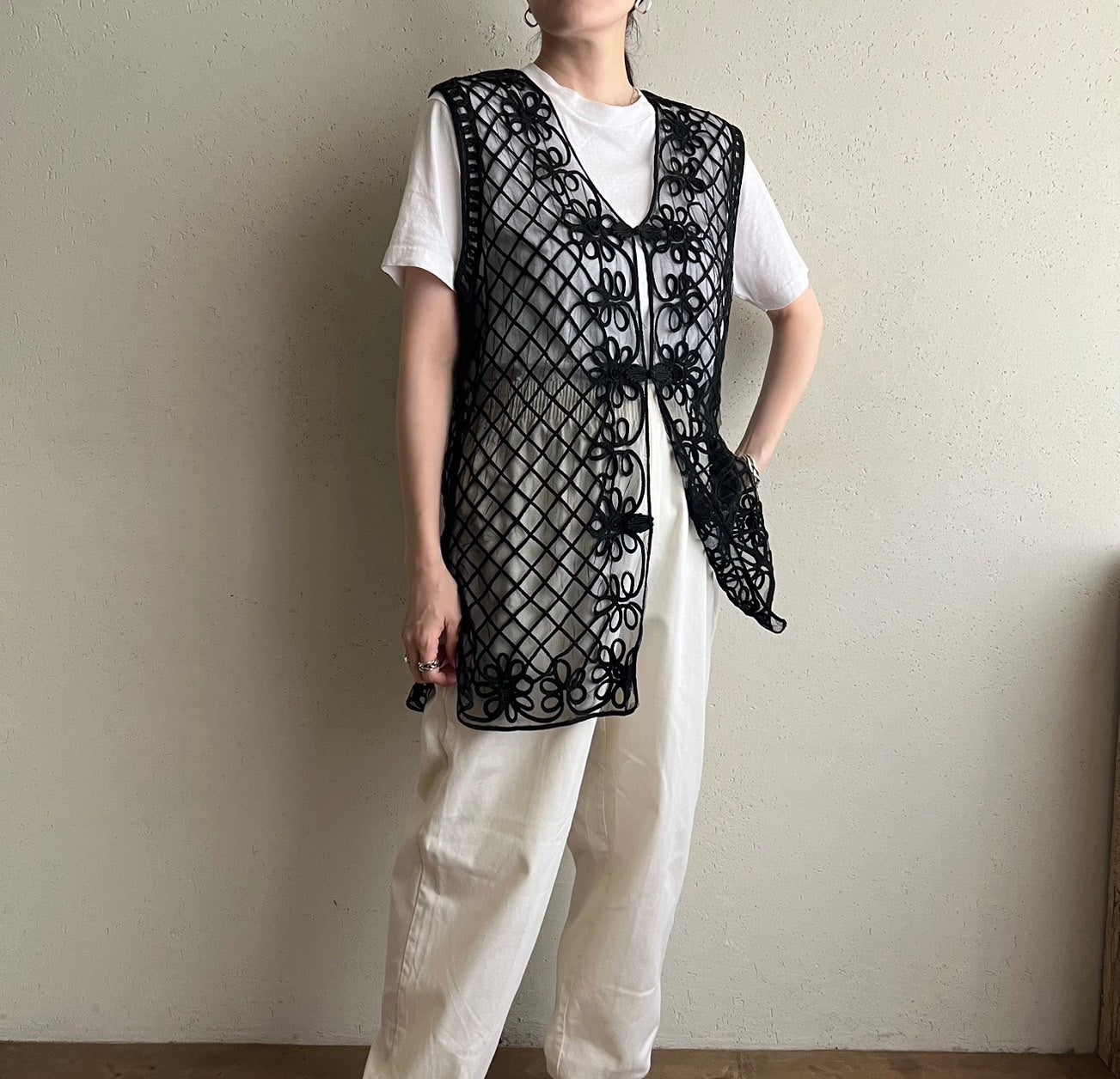90s Sheer Mesh Vest