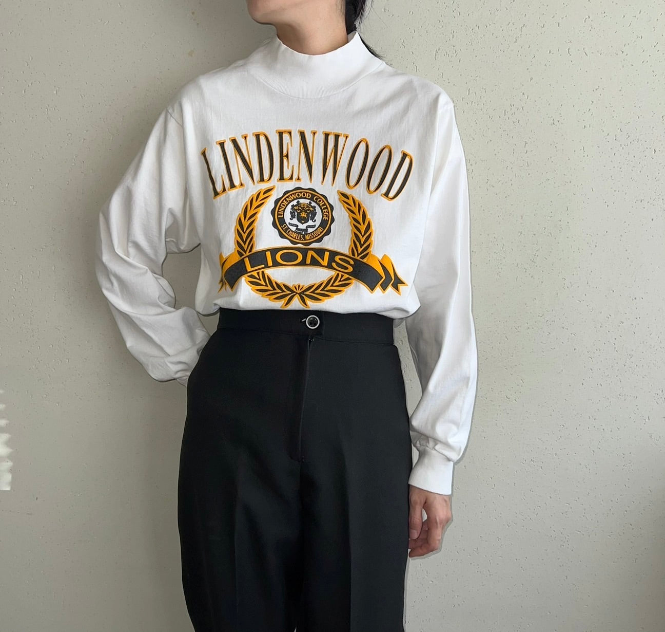 90s Printed Long T-shirt Made in USA