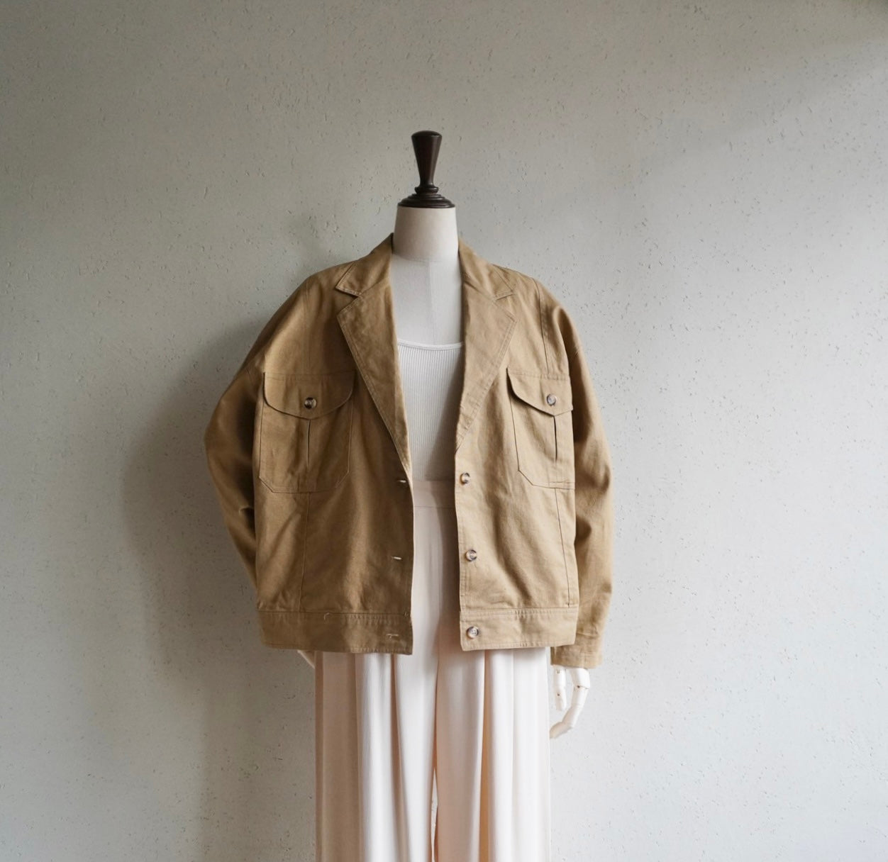 90s Linen Boxy Jacket