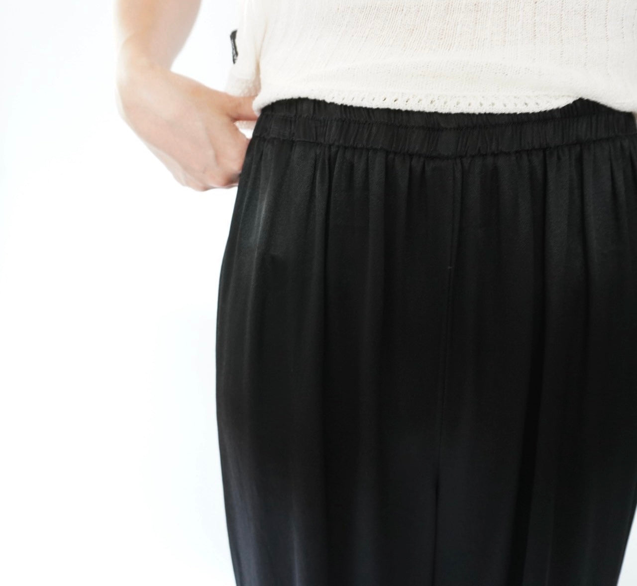 90s Black Shiny Pants