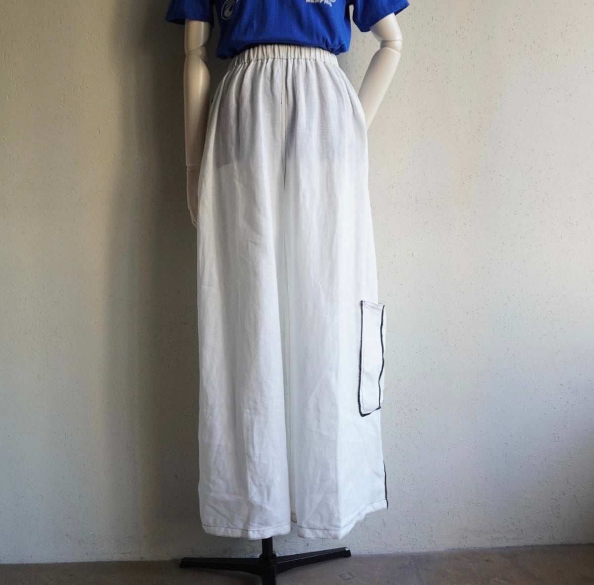 90s Linen Wide Pants