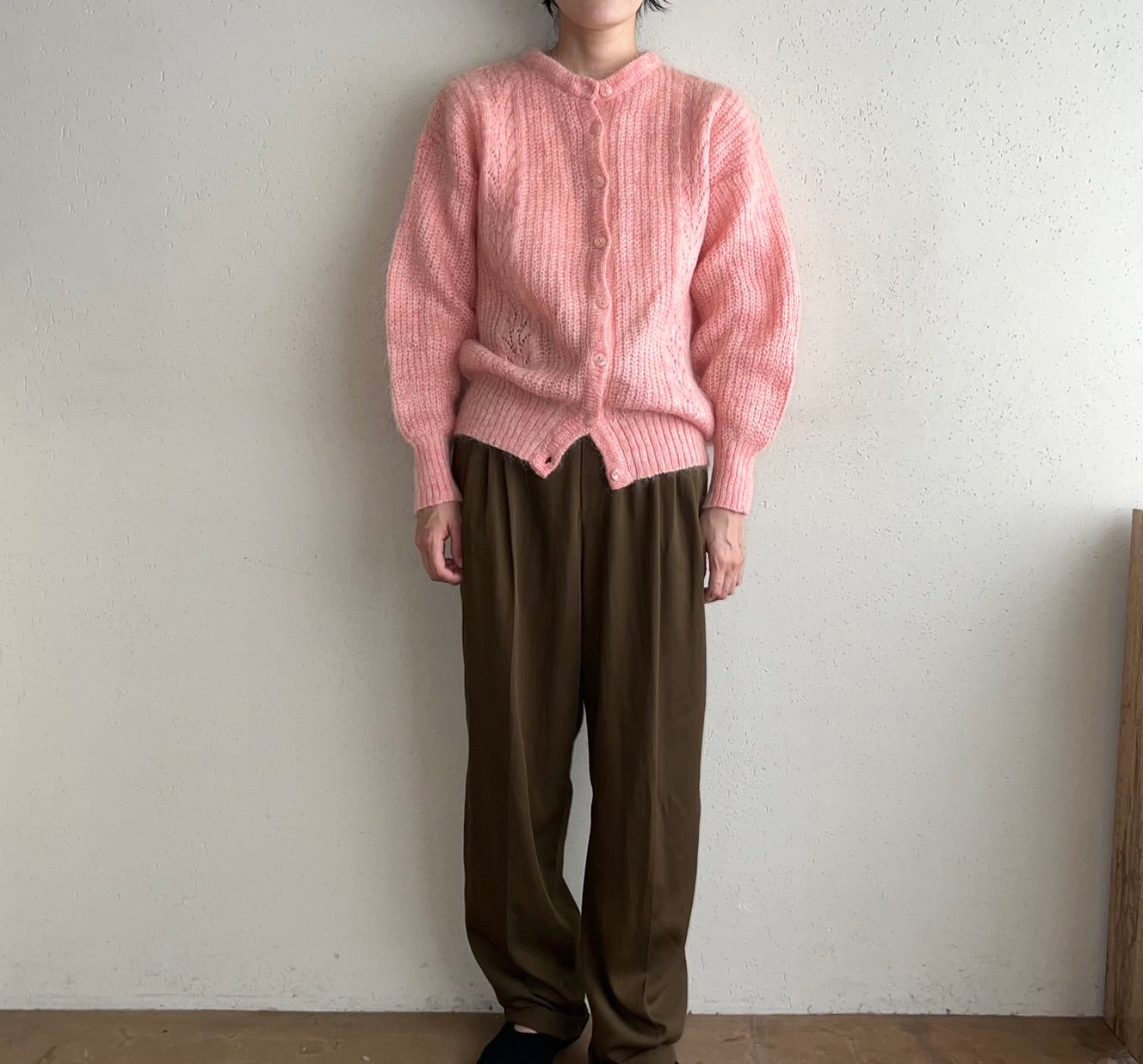 90s Mohair Knit Cardigan Made in Britain