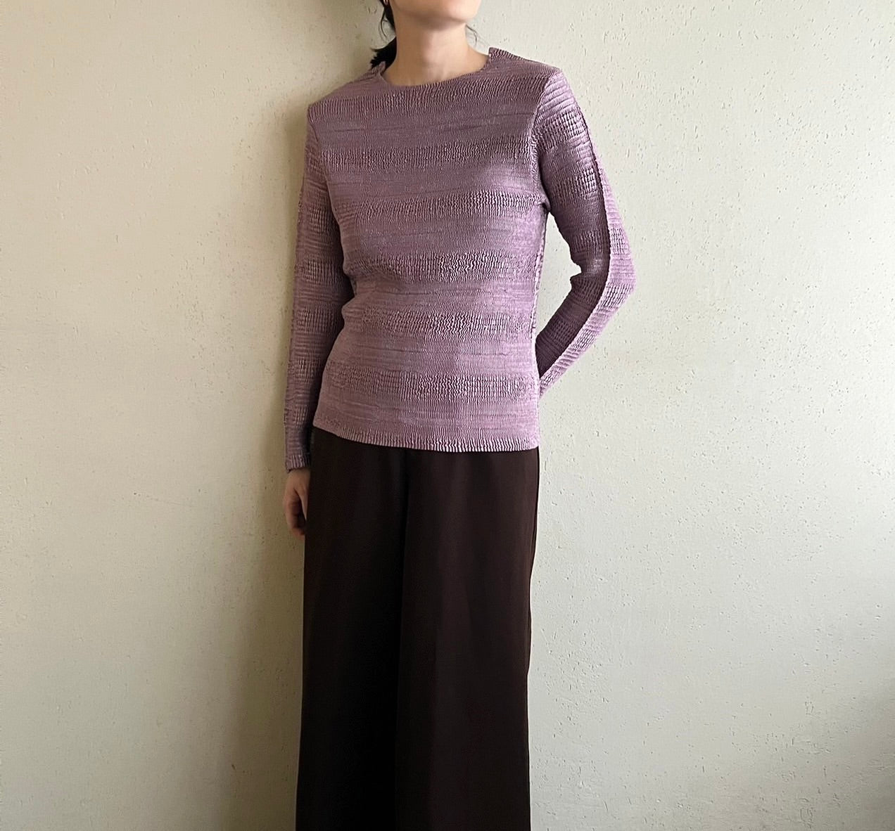 90s Pleat Top Made in France
