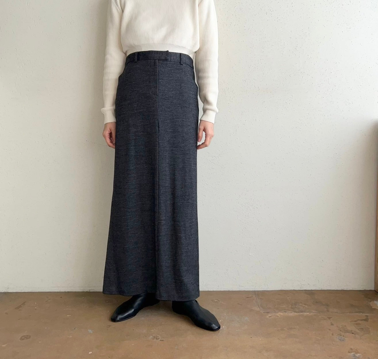 90s Wool Maxi Skirt Made in USA