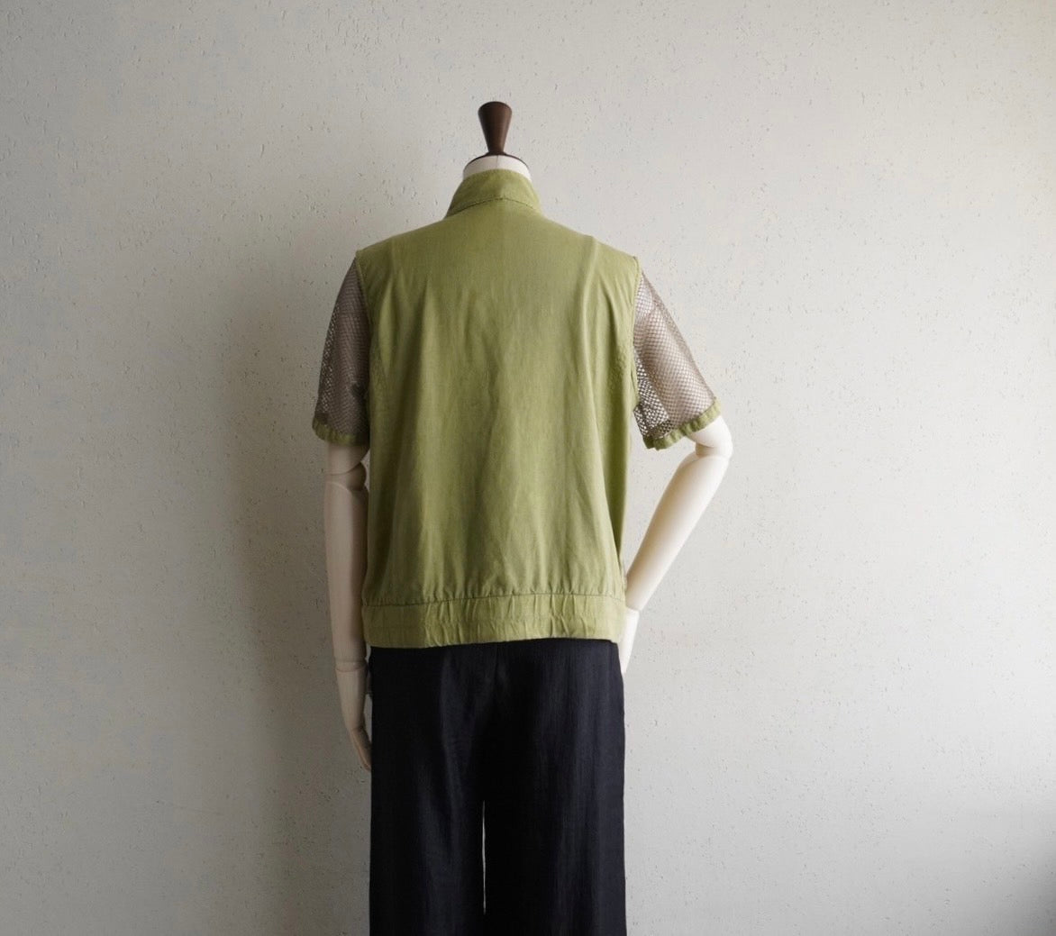 90s EURO Mesh Design Shirt , Jacket