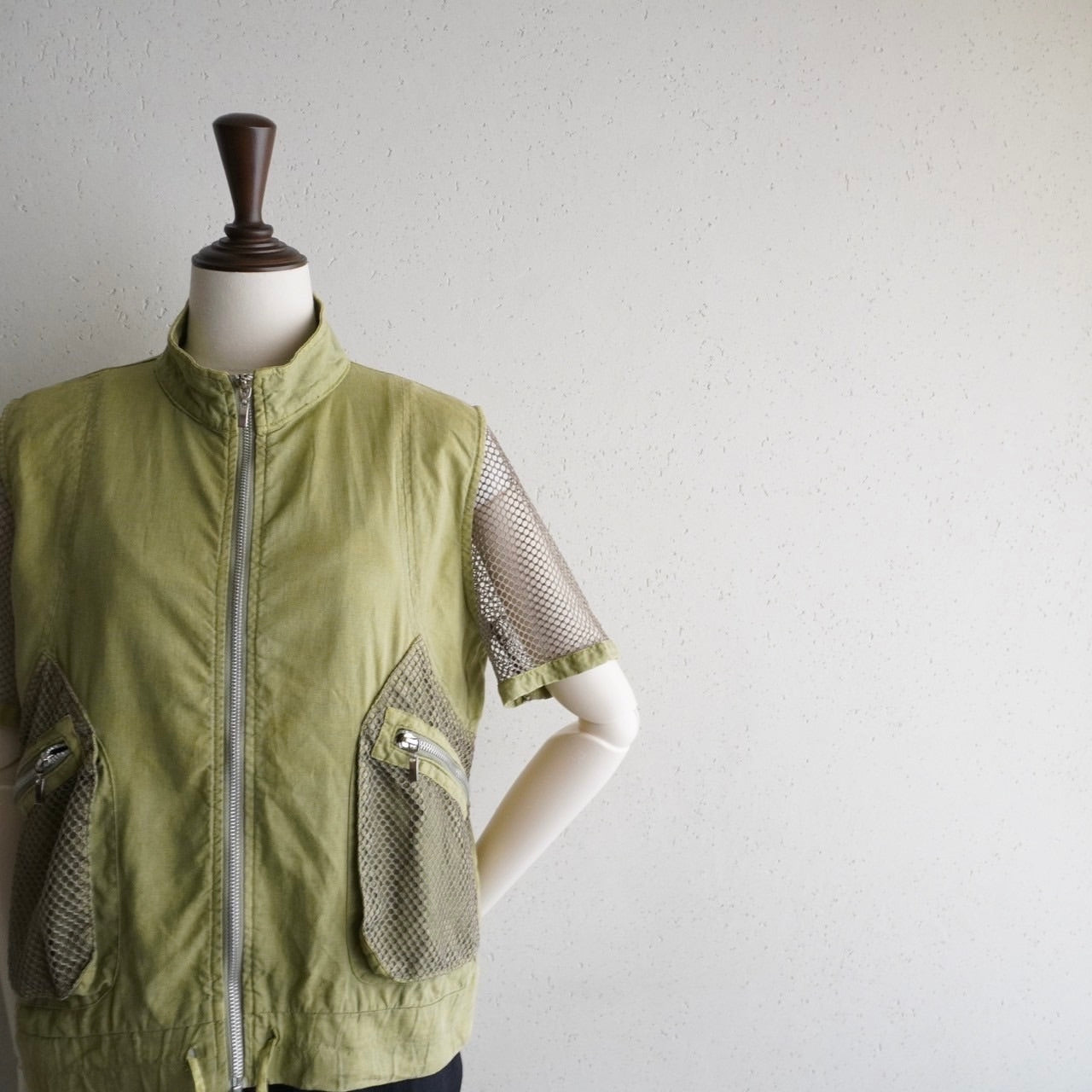 90s EURO Mesh Design Shirt , Jacket