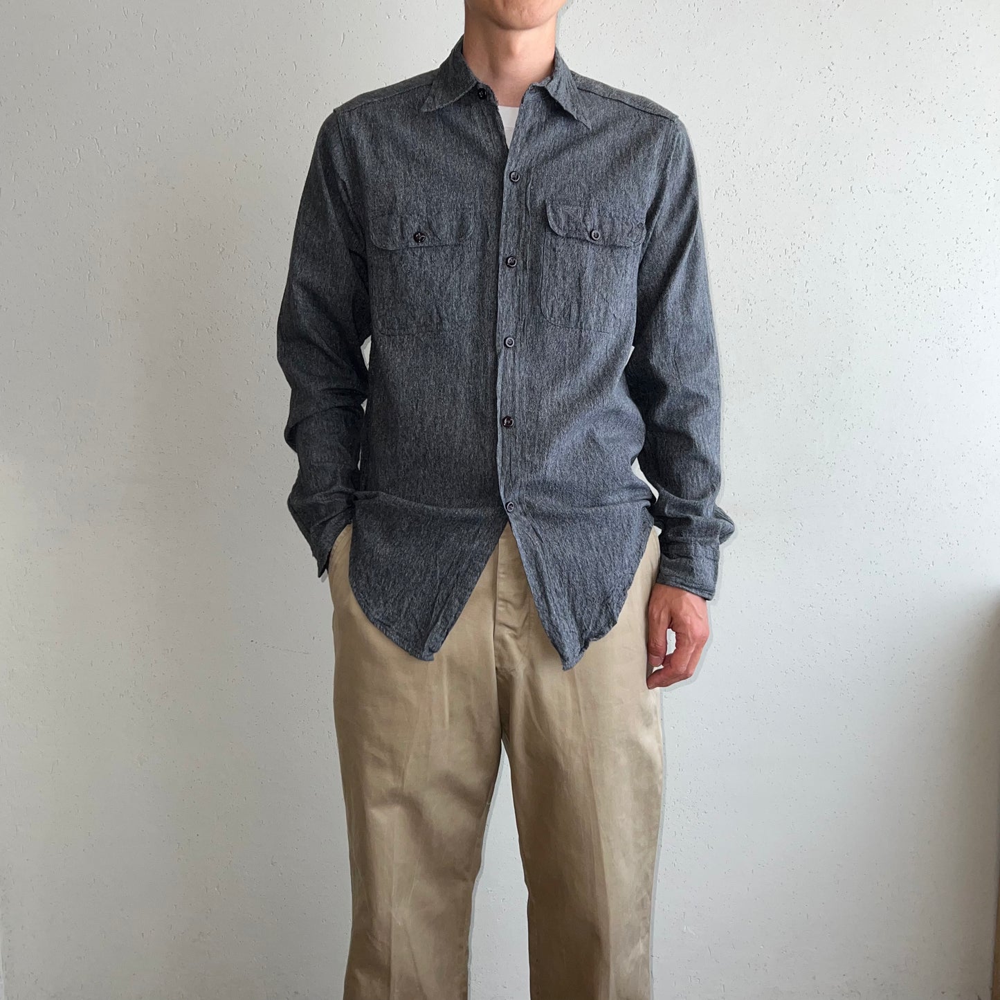 60s BIG MAC Penneys Black Chambray Shirt