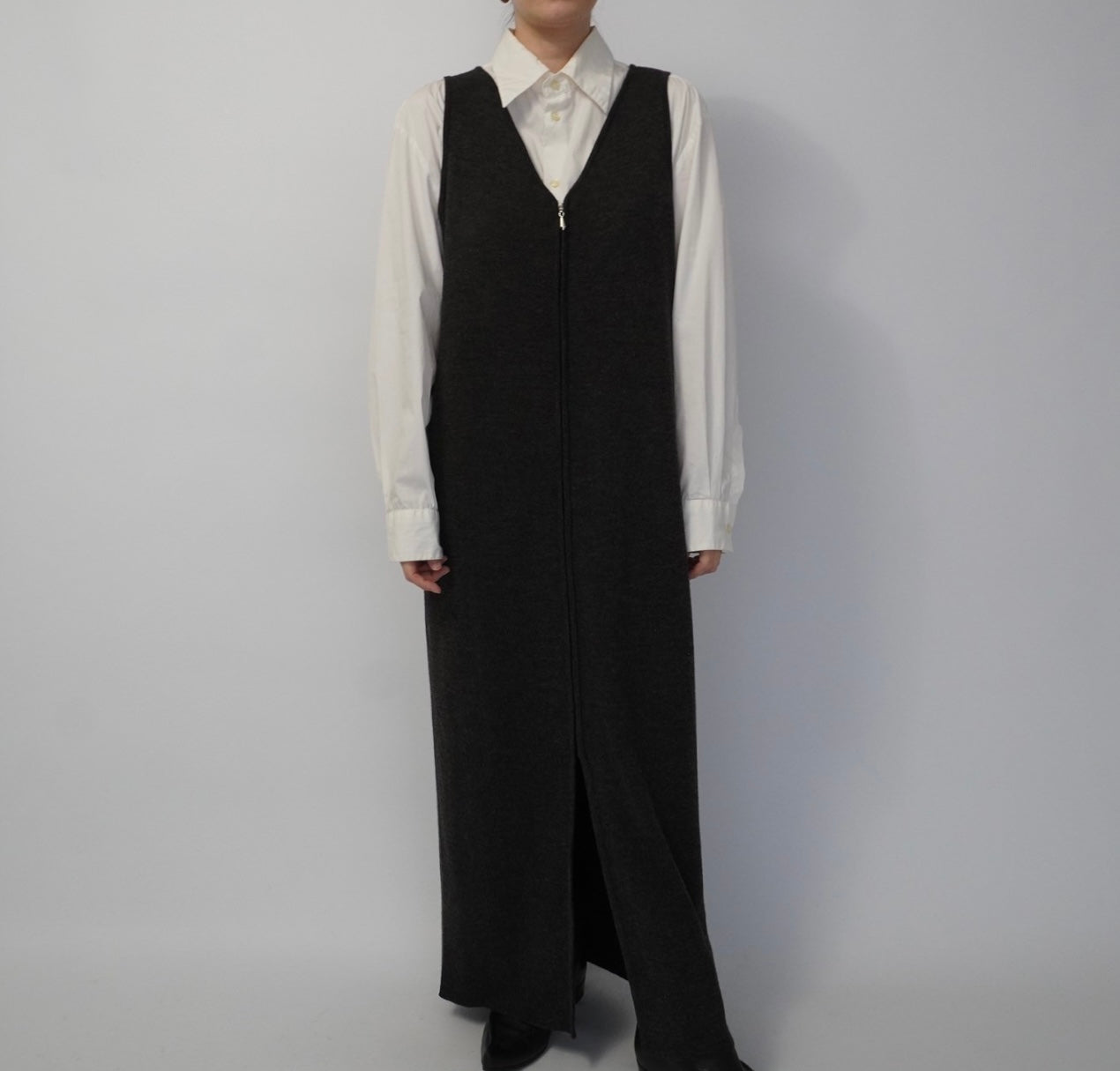 90s Zip Maxi Dress