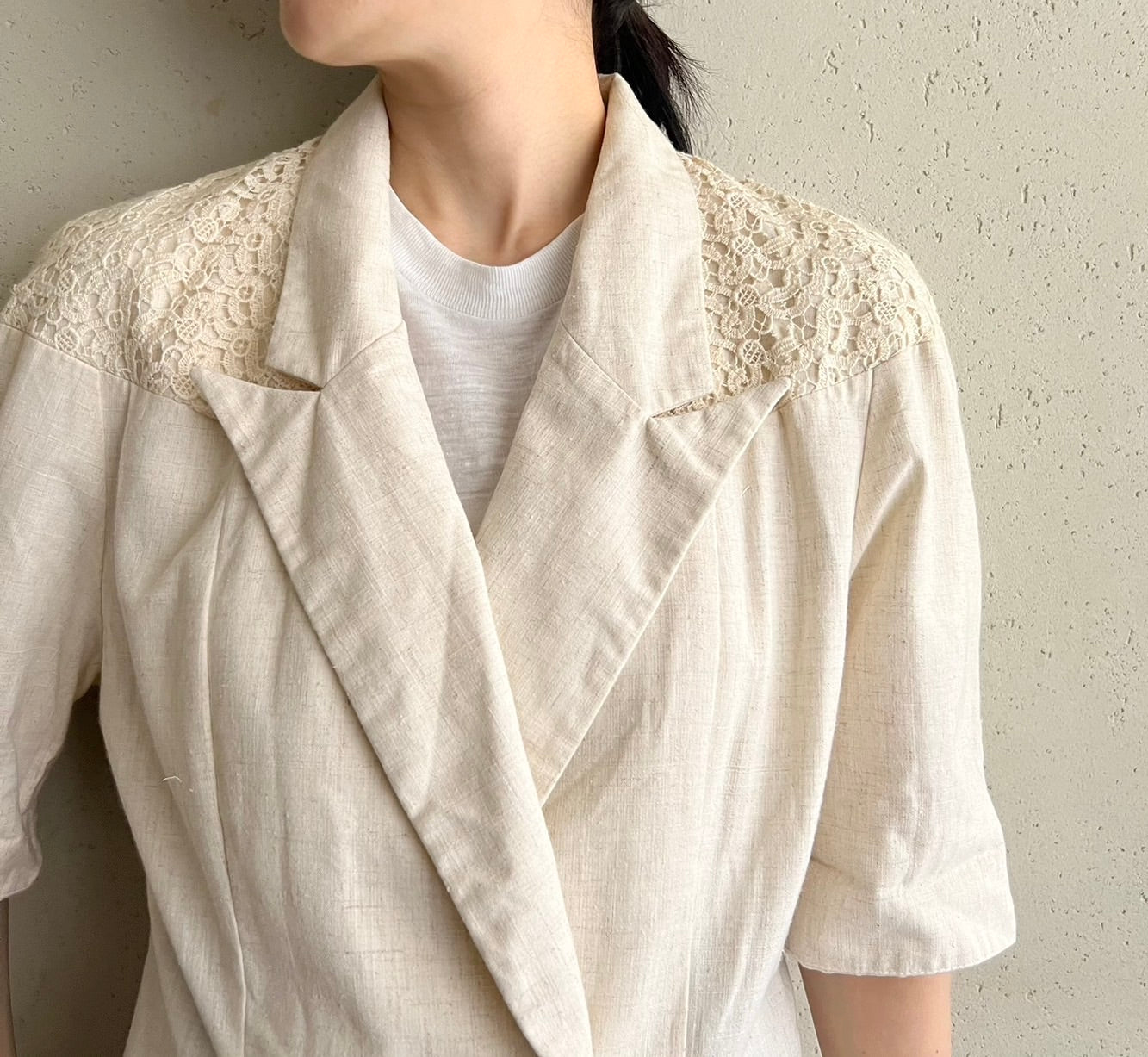 90s Lace Design Jacket Made in USA