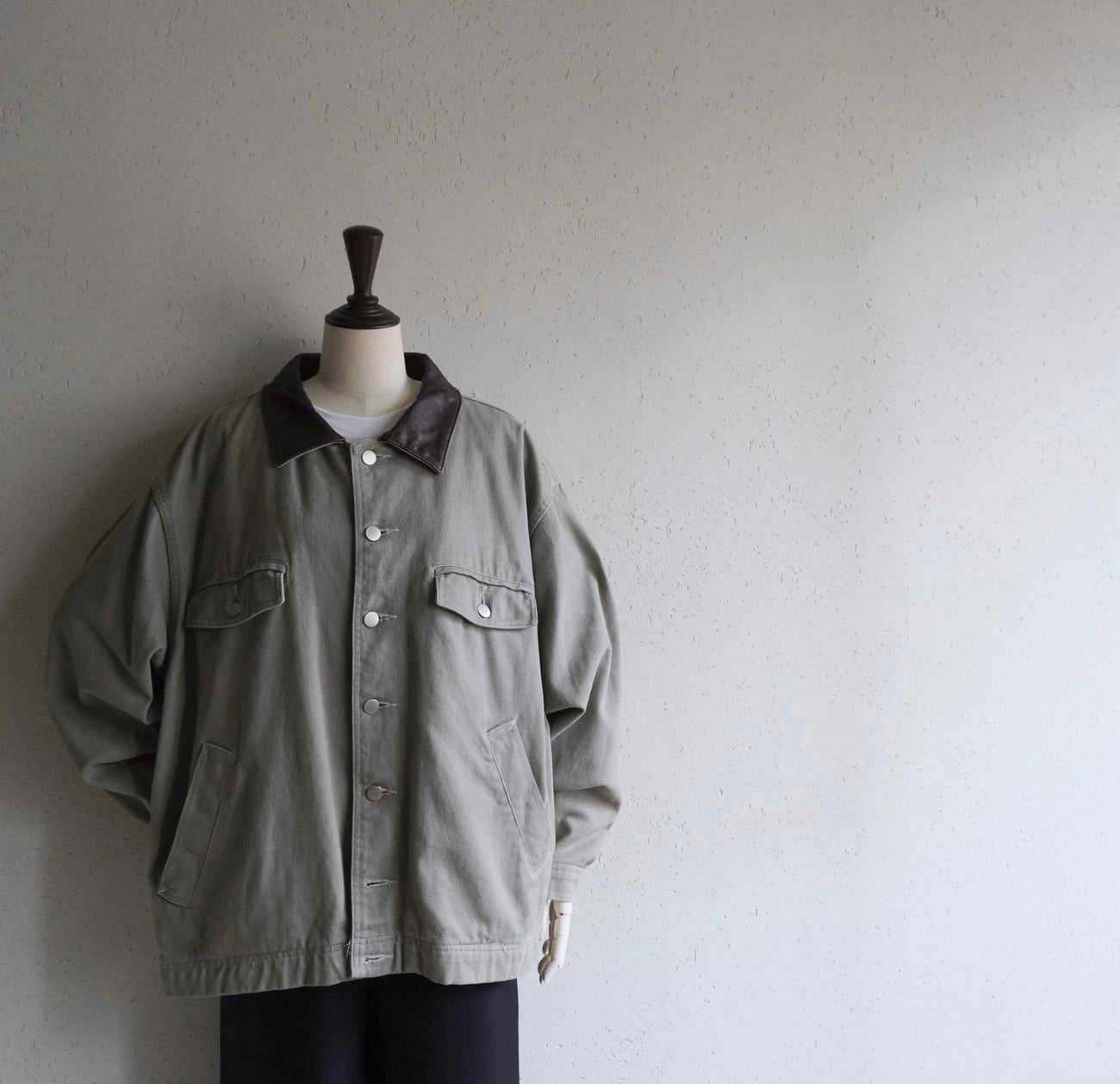 90s Leather Collar Jacket