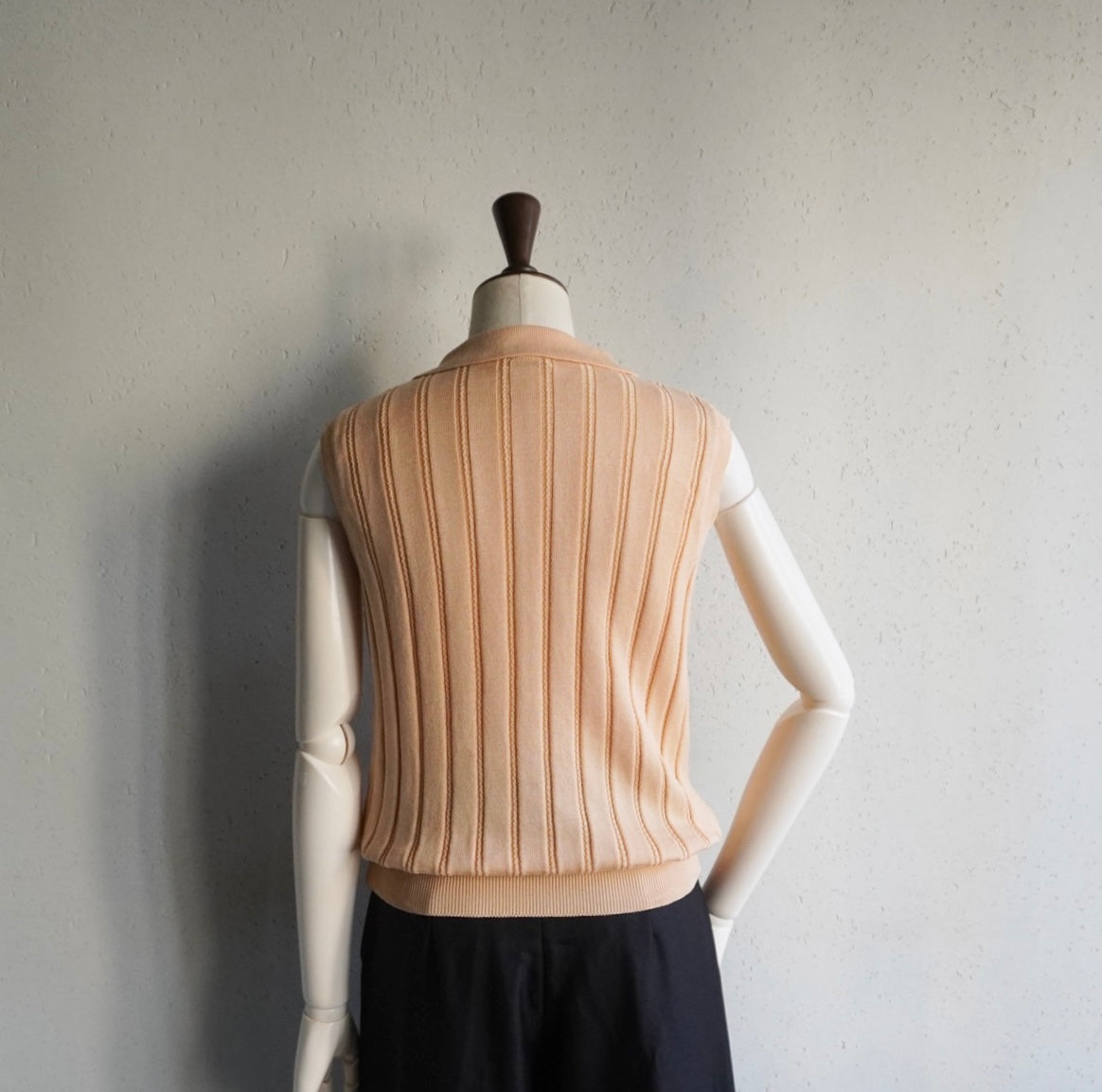 90s Sleeveless Ribbed Top Made in Italy