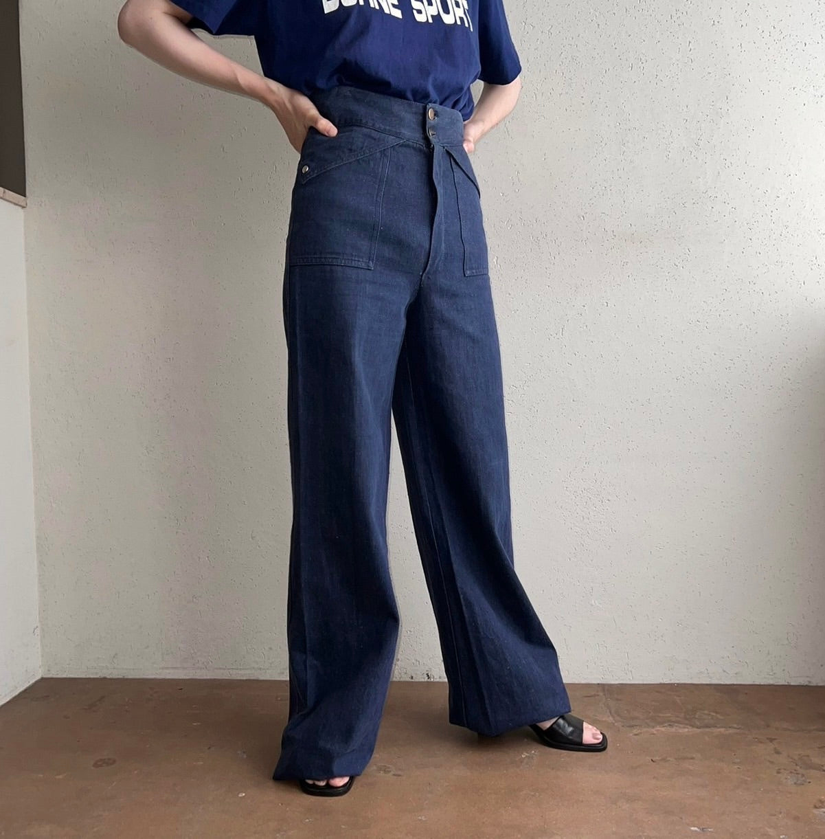 50s,60s High Waisted Denim