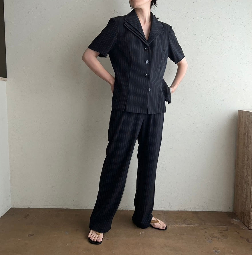 80s "DANNT & NICOLE" Striped Two-Piece
