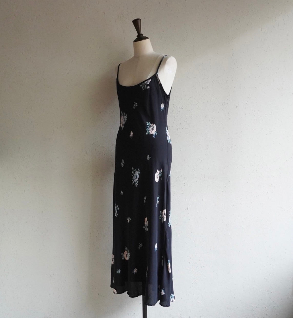 90s Floral Print Maxi Dress Made in USA