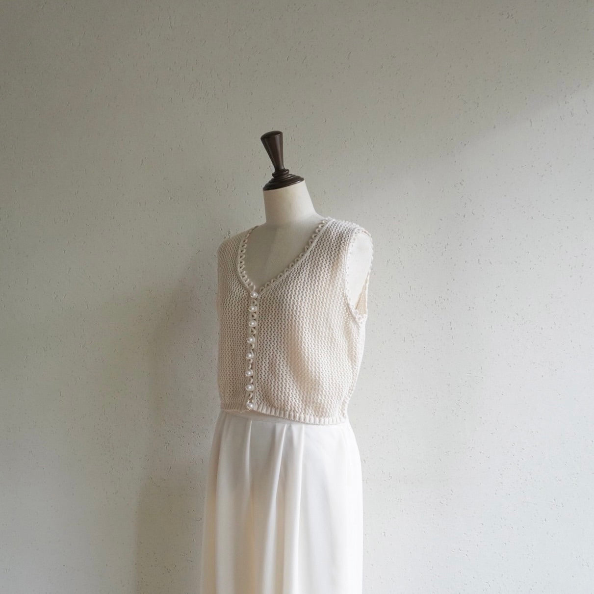 90s Ivory Top Made in Italy