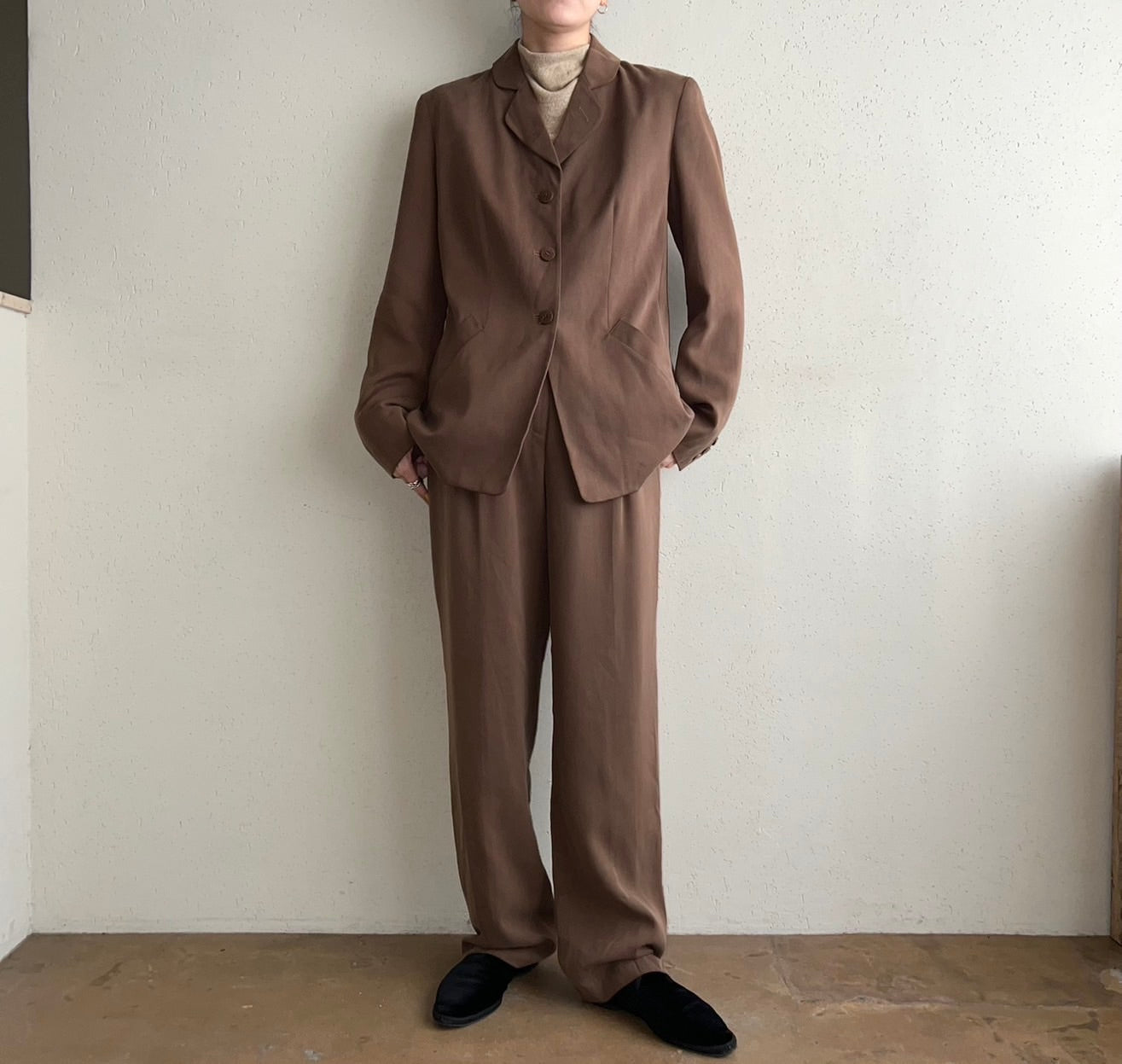 90s "ANN TAYLOR" Silk Two-Piece